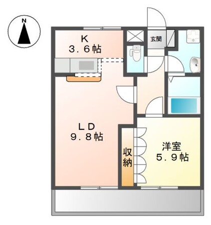 ユーパークＡの物件間取画像